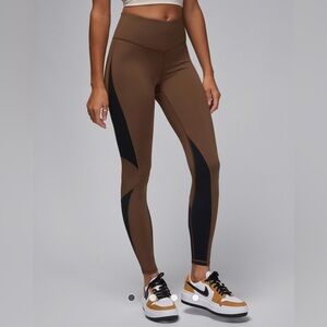 Jordan Sport $75 Crossover Dri-FIT Leggings Cacao Wow Black contrast SOLD OUT S